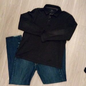 Bugatchi charcoal gray polo shirt size XL...EUC!